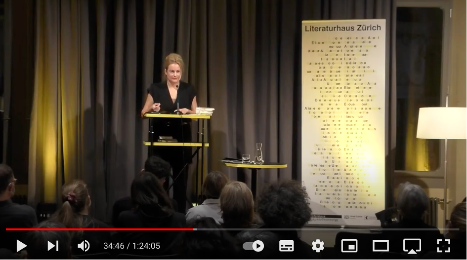 Poetikvorlesung mit Teresa Präauer im Literaturhaus Zürich